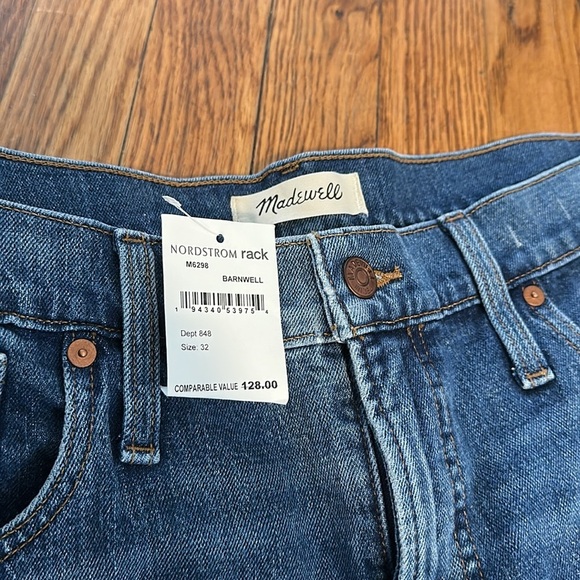 NWT Madewell the perfect vintage Jean in barnwell medium Blue wash Denim 32 - Picture 3 of 8